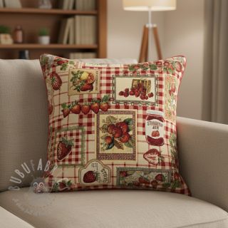 Dekorativna tkanina GOBELIN premium Strawberry Jam Check