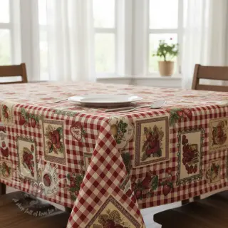 Dekorativna tkanina GOBELIN premium Strawberry Jam Check