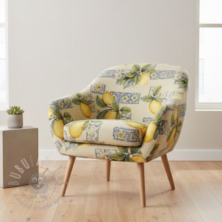 Dekorativna tkanina GOBELIN premium Citrus Lemon Azulejos