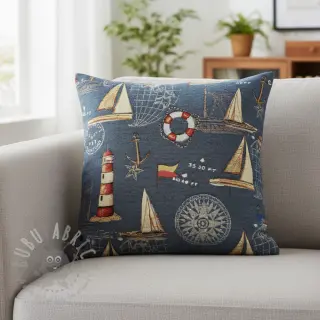 Dekorativna tkanina GOBELIN premium Coast Lighthouse Sea