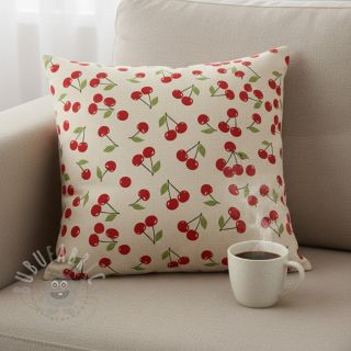 Dekorativna tkanina Linenlook premium Cherry Happy Joy