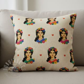 Dekorativna tkanina Linenlook premium Viva Flower Girl