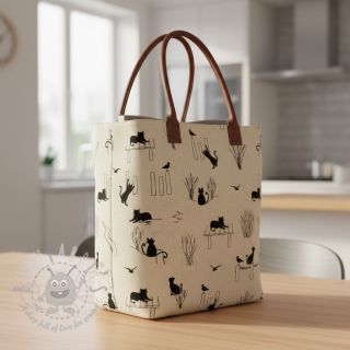 Dekorativna tkanina Linenlook premium Cat Sea Life