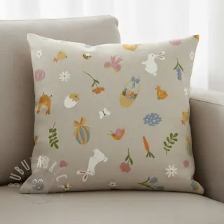 Dekorativna tkanina Linenlook premium Easter Doodle Icon