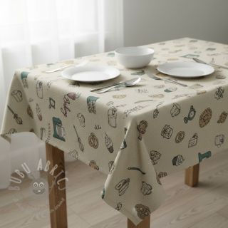 Dekorativna tkanina Linenlook premium Bake Off Doodle