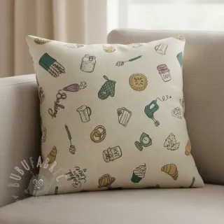 Dekorativna tkanina Linenlook premium Bake Off Doodle