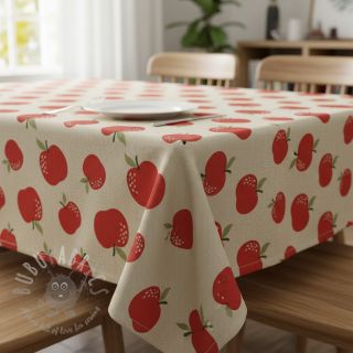 Dekorativna tkanina Linenlook premium Apple Happy Joy