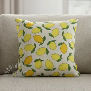 Dekorativna tkanina Linenlook premium Sunny Lemon Fruit