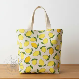 Dekorativna tkanina Linenlook premium Sunny Lemon Fruit