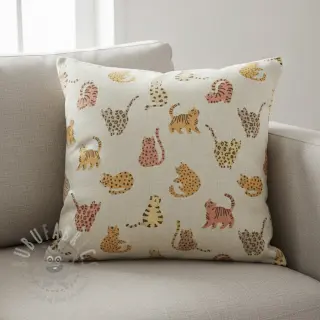 Dekorativna tkanina Linenlook premium Cute Wild Cat