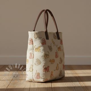 Dekorativna tkanina Linenlook premium Cute Wild Cat