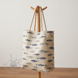 Dekorativna tkanina Linenlook premium Fish Swimming School