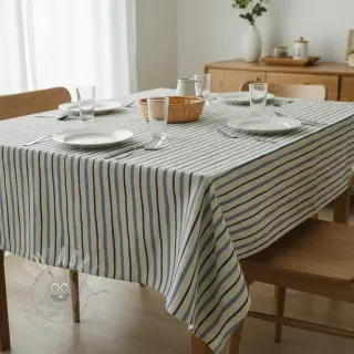 Dekorativna tkanina Linenlook premium Wavy Art Stripe