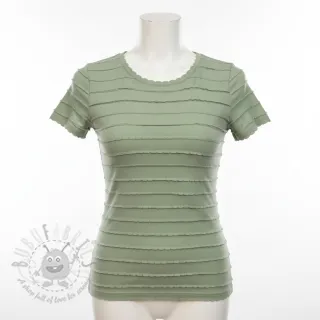 Jersey RUFFLES sage