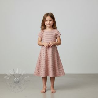 Jersey RUFFLES powder pink