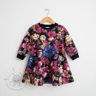 Triko Flower Luna black digital print