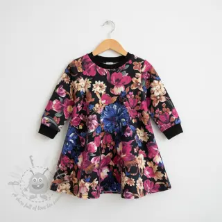 Triko Flower Luna black digital print