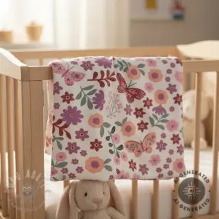 Triko Flowers Azriel offwhite