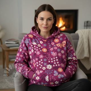 Triko Flowers Azriel fuchsia