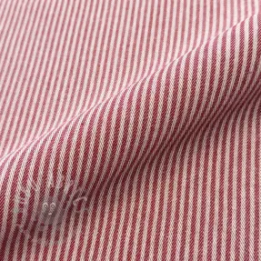 Dekorativna tkanina DOBBY Colored stripe cherry