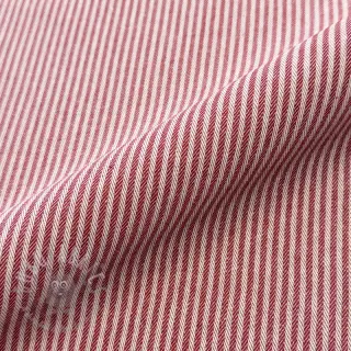 Dekorativna tkanina DOBBY Colored stripe cherry