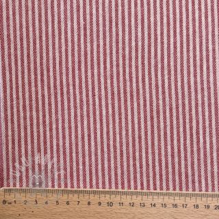Dekorativna tkanina DOBBY Colored stripe cherry