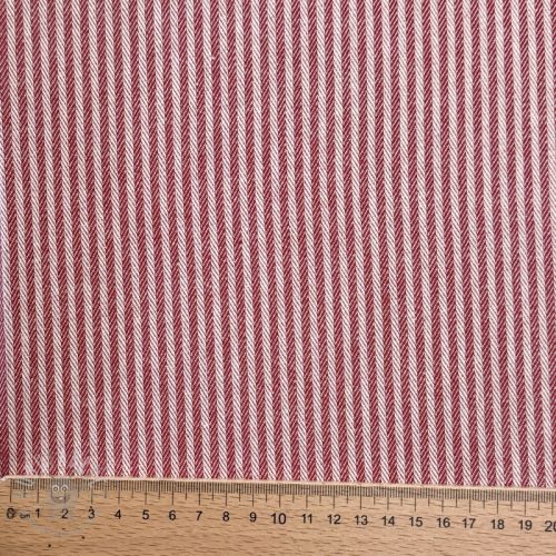 Dekorativna tkanina DOBBY Colored stripe cherry