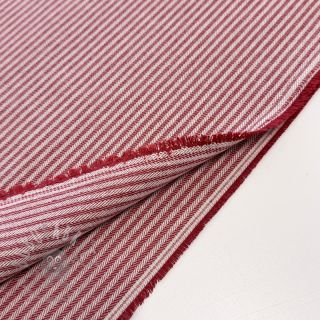 Dekorativna tkanina DOBBY Colored stripe cherry