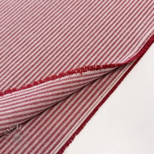 Dekorativna tkanina DOBBY Colored stripe cherry