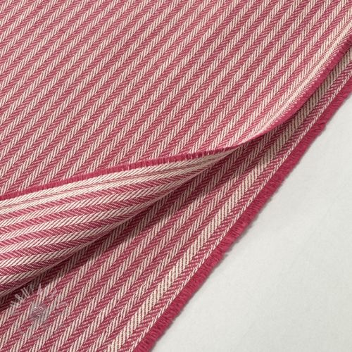 Dekorativna tkanina DOBBY Colored stripe fuchsia