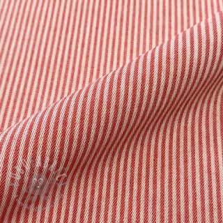 Dekorativna tkanina DOBBY Colored stripe poppy red