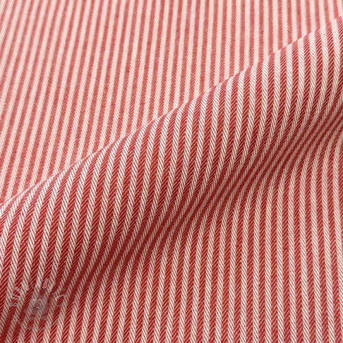 Dekorativna tkanina DOBBY Colored stripe poppy red