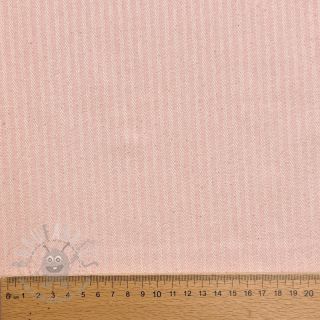 Dekorativna tkanina DOBBY Colored stripe light pink