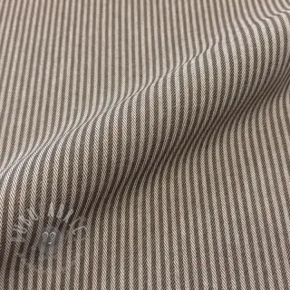 Dekorativna tkanina DOBBY Colored stripe coffee