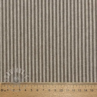 Dekorativna tkanina DOBBY Colored stripe coffee