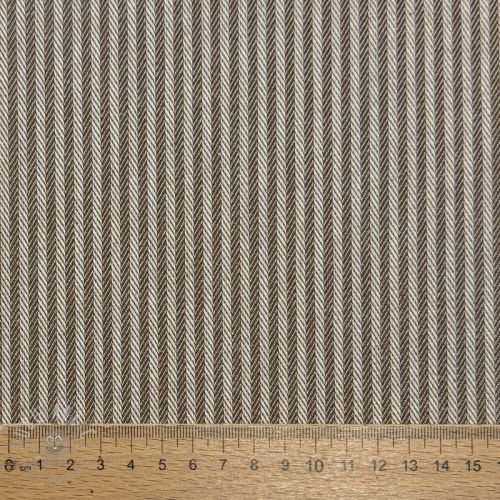 Dekorativna tkanina DOBBY Colored stripe coffee