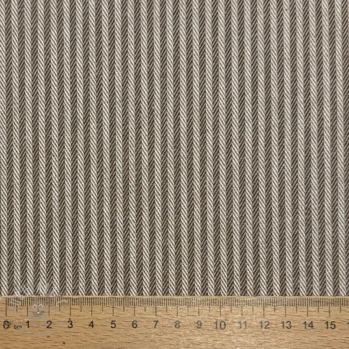 Dekorativna tkanina DOBBY Colored stripe coffee