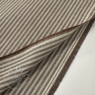 Dekorativna tkanina DOBBY Colored stripe coffee
