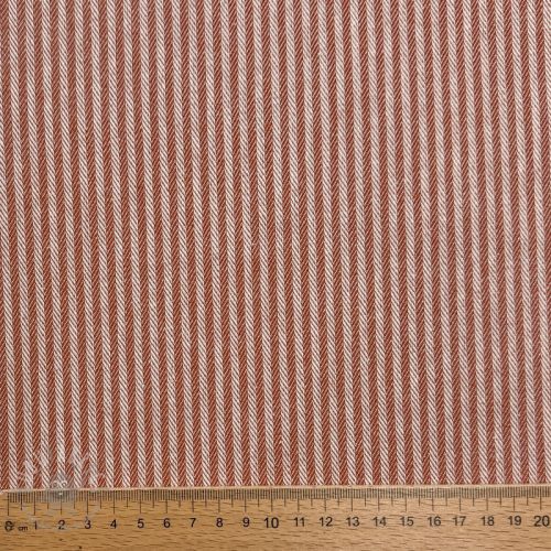 Dekorativna tkanina DOBBY Colored stripe dark orange