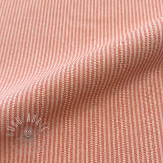 Dekorativna tkanina DOBBY Colored stripe coral