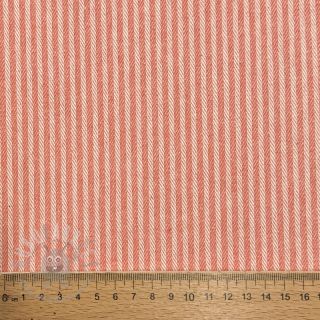 Dekorativna tkanina DOBBY Colored stripe coral