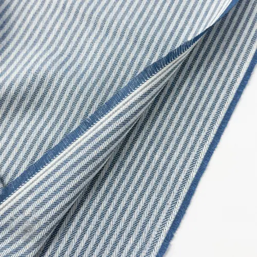 Dekorativna tkanina DOBBY Colored stripe blue