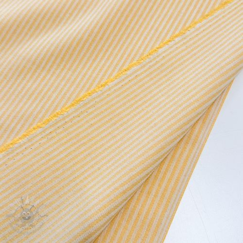 Dekorativna tkanina DOBBY Colored stripe warm yellow
