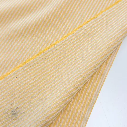 Dekorativna tkanina DOBBY Colored stripe warm yellow