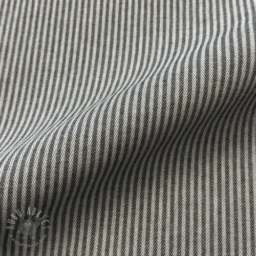 Dekorativna tkanina DOBBY Colored stripe graphite