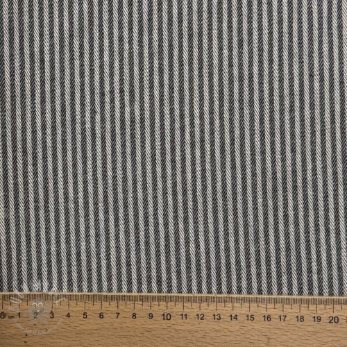 Dekorativna tkanina DOBBY Colored stripe graphite