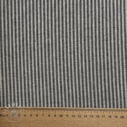Dekorativna tkanina DOBBY Colored stripe graphite