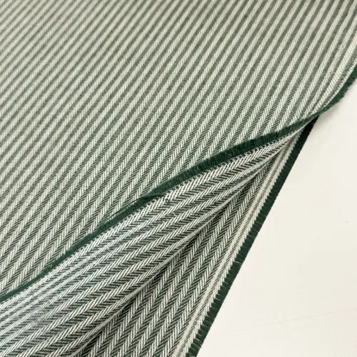 Dekorativna tkanina DOBBY Colored stripe bottle green