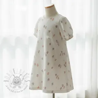 Pamuk FLANNEL Flowers white