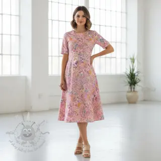 Pamuk VOILE Small hayppy flowers digital print